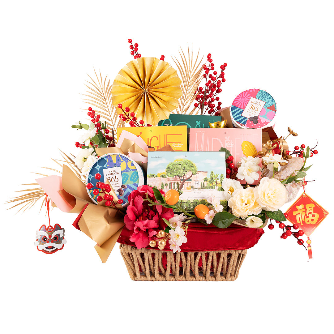 ตรุษจีน 2025 Chez shibata365 เค้กตรุษจีน กระเช้าปีใหม่