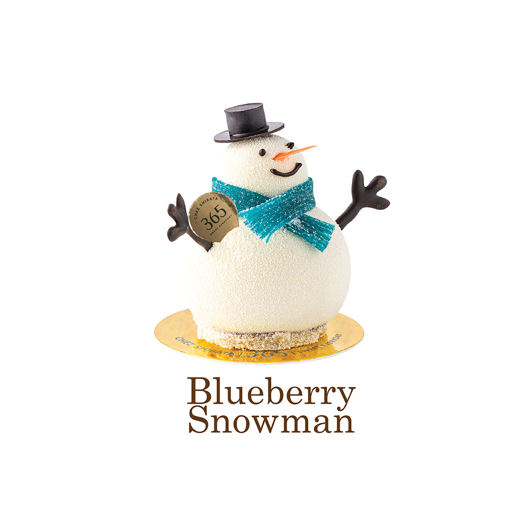 Blueberry snowman ブルーベリースノーマン Blueberry cheese cake ในรูปแบบคริสต์มาส  Chez Shibata 365 シ ェ ・ シ バ タ