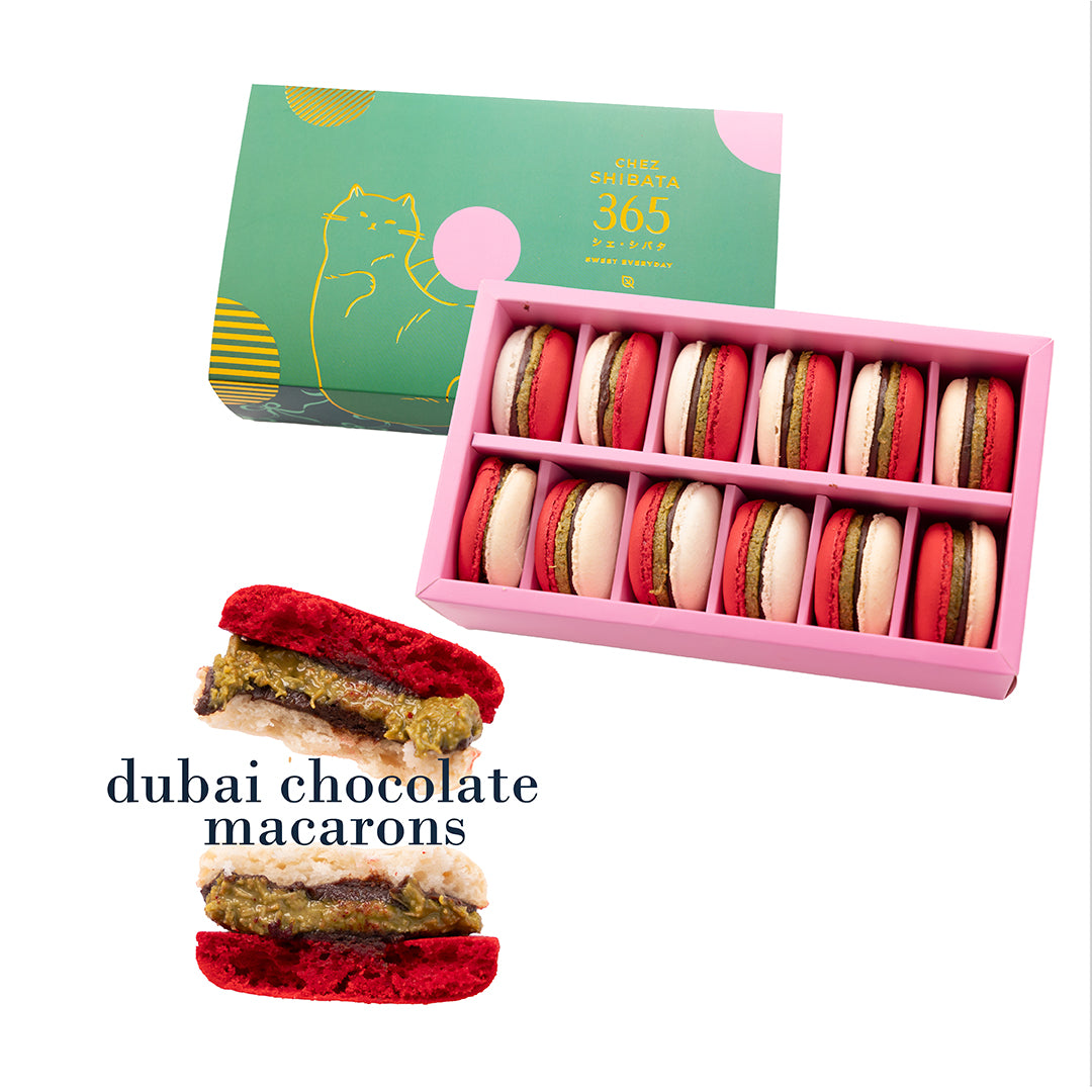 Dubai chocolate macarons