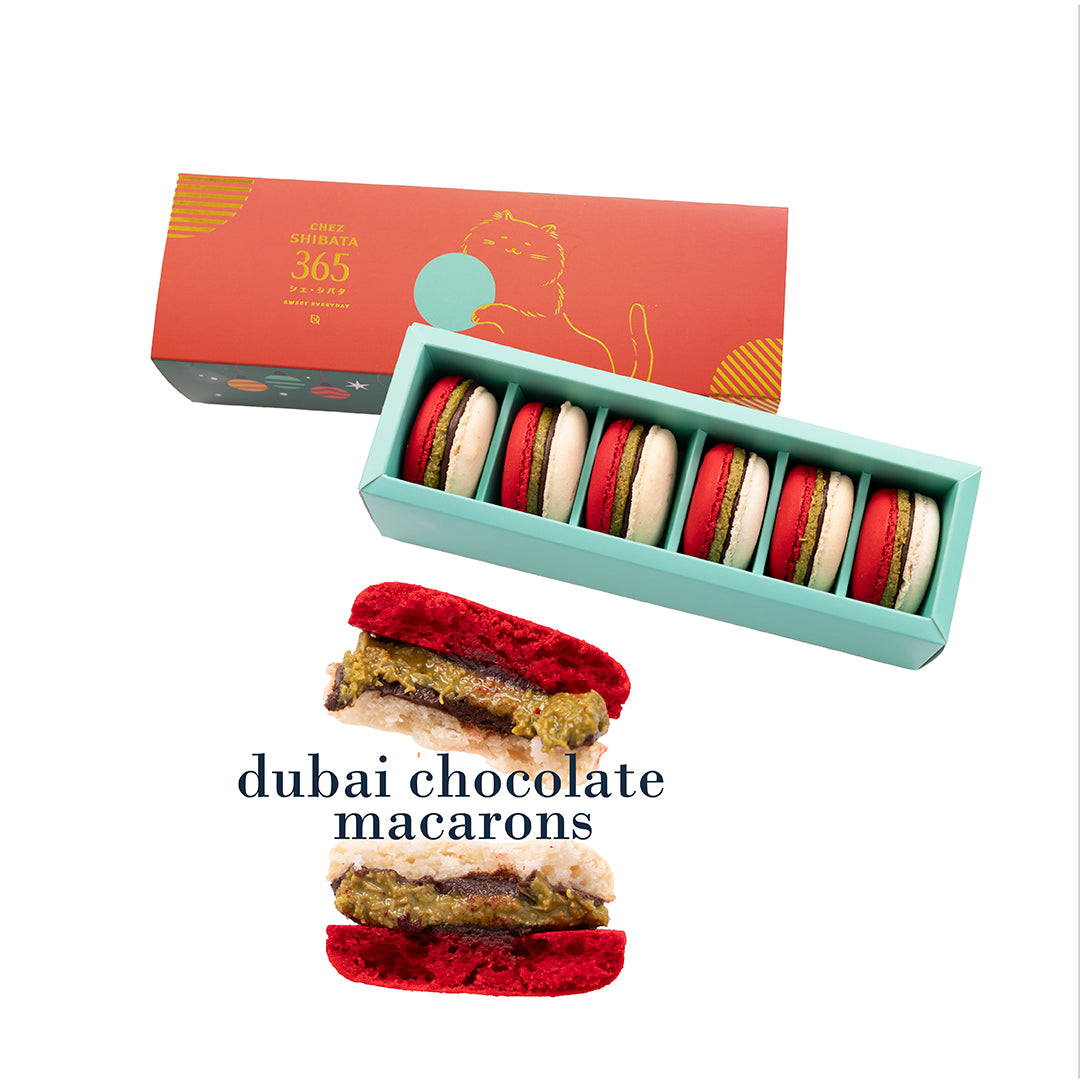 Dubai chocolate macarons