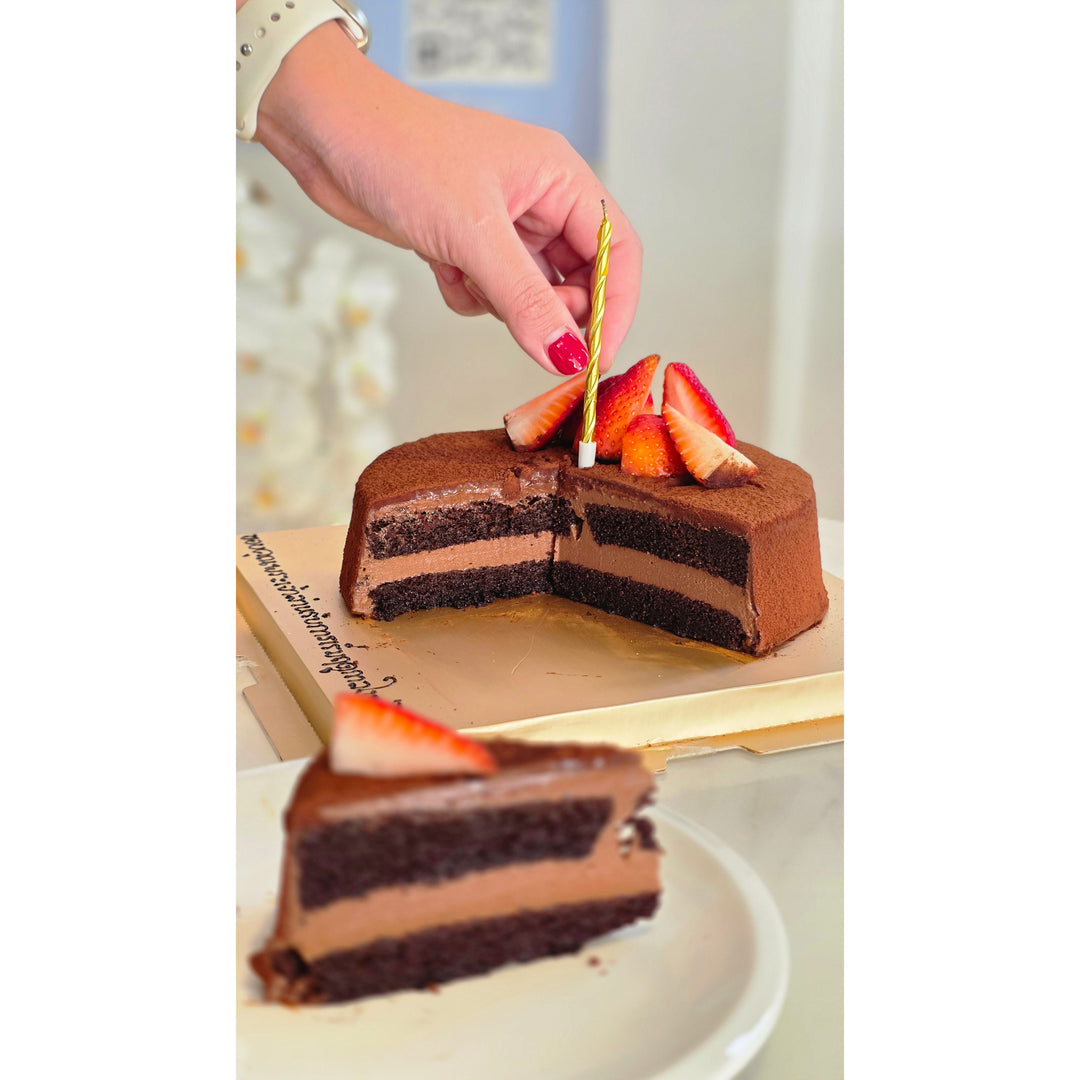 Chocolate HappyCal birthday cake (Gluten free)